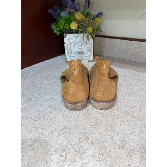 Free People Monte Blanc Rose Metallic Gold Open-Toe Leather Sandals 38 - Picture 5 of 10